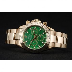 Super Clone Rolex Daytona Green Dial Rose Gold 1454244 - Image 5