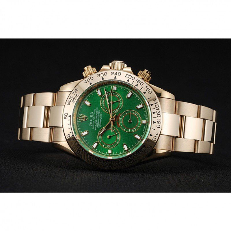 Super Clone Rolex Daytona Green Dial Rose Gold 1454244 - Image 5