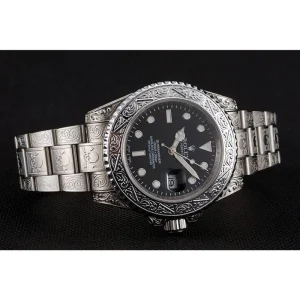 Super Clone Rolex Submariner Skull Limited Edition Black Dial White Case And Bracelet 1454093 - Imagen 4