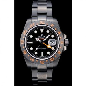 Super Clone Rolex Explorer Black Ceramic Bezel Black Dial Watch 98240 - Imagen 2