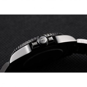 Super Clone Rolex GMT Master II Pro-Hunter Black Steel Strap Black Dial - Image 9