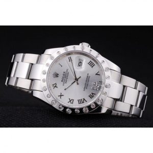 Rolex Datejust Diamond Bezel Silver Dial 7468 - Image 5