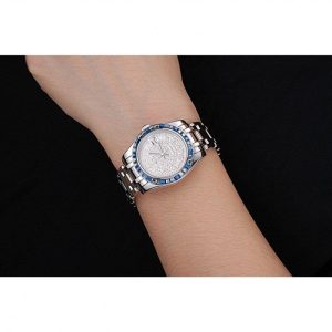 Rolex Datejust Diamond Dial Blue Jewels Bezel Stainless Steel Case And Bracelet 622834 - Image 10