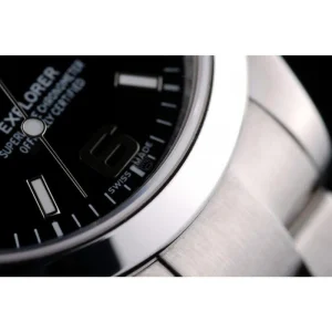 Super Clone Rolex Explorer Stainless Steel Bezel Black Dial 42002 - Image 7