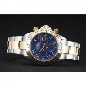 Super Clone Rolex Daytona Blue Dial Two Tone Stainless Steel 1454246 - Image 4
