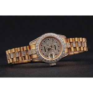 Super Clone Rolex DateJust Diamond Dial Gold 622023 - Image 4