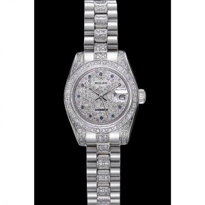 Super Clone Rolex DateJust Diamond Dial Stainless Steel 622021 - Image 3