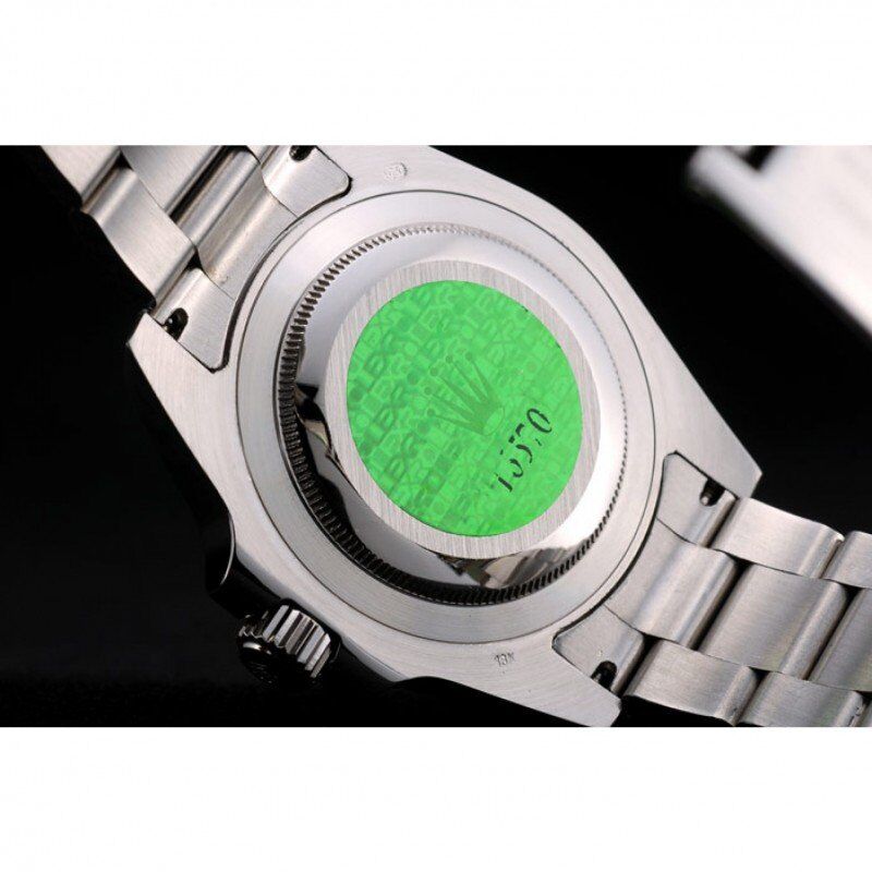 Super Clone Rolex Explorer Stainless Steel Bezel Black Dial Watch – Image 8