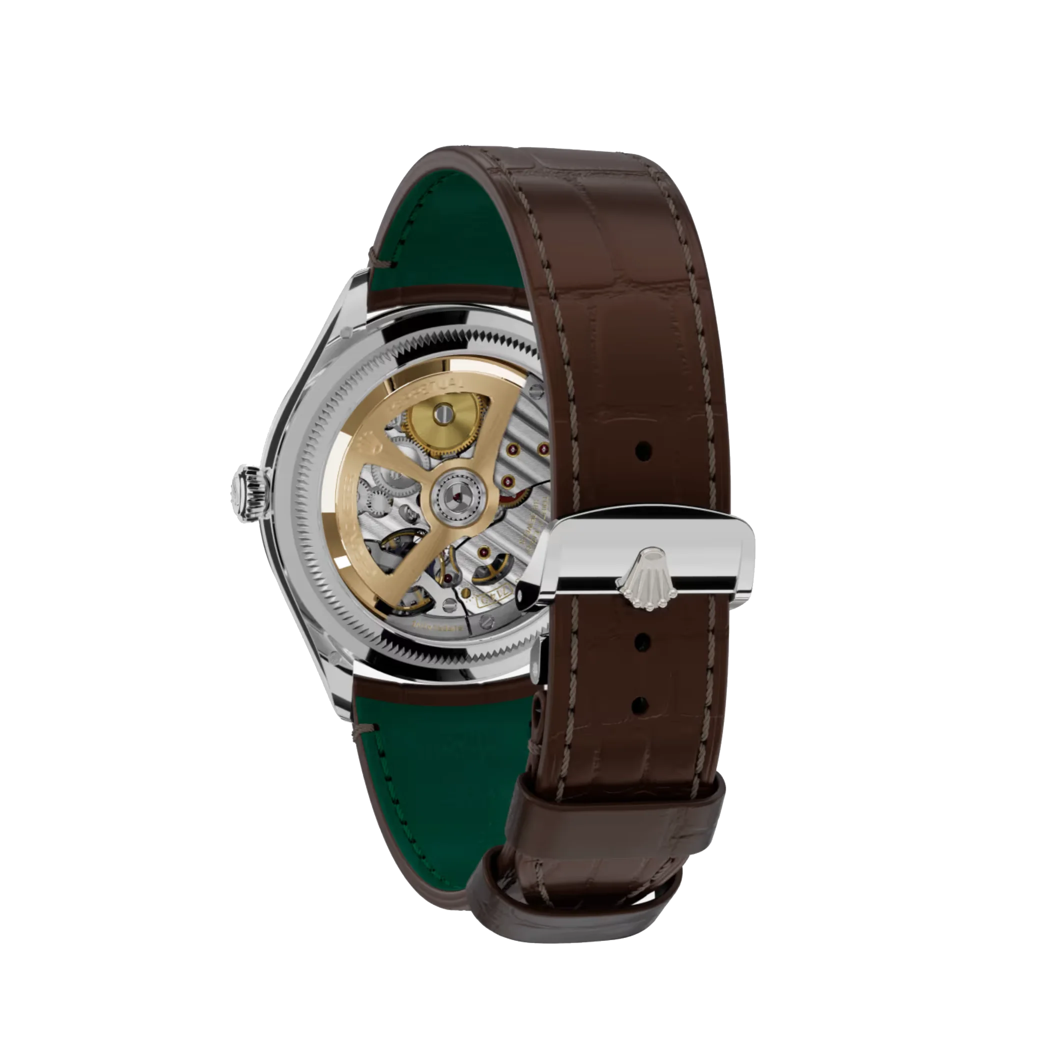 Rolex 1908: 39 mm, white gold with an alligator leather strap, m52509-0006 - Imagen 3