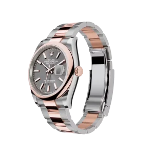 Rolex Datejust: 36 mm, Oystersteel and Everose gold, slate dial, Oyster bracelet, m126201-0014 - Image 5