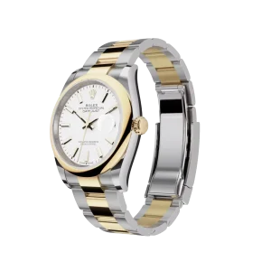 Rolex Datejust: 36 mm, Oystersteel and yellow gold, white dial, Oyster bracelet, m126203-0020 - Image 4