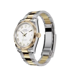 Alternative view of Rolex Datejust: 36 mm, Oystersteel and yellow gold, white dial, Oyster bracelet, m126233-0030