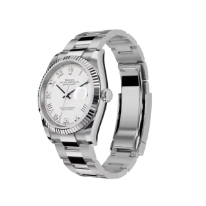 Alternative view of Rolex Datejust: 36 mm, Oystersteel and white gold, white dial, Oyster bracelet, m126234-0026