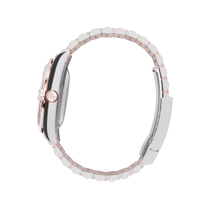 Rolex Datejust: 36 mm, Everose gold, white mother-of-pearl, diamond-set dial, Jubilee bracelet, m126281rbr-0009 - Image 2