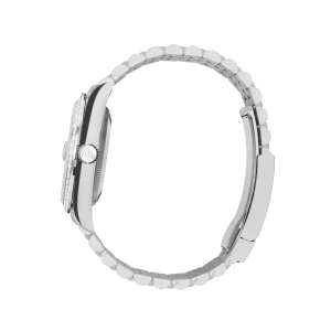 Rolex Datejust: 31 mm, Oystersteel and white gold, white mother-of-pearl, diamond-set dial, Jubilee bracelet, m278384rbr-0008 - Image 4