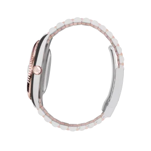 Rolex Datejust: 41 mm, Oystersteel and Everose gold, chocolate, diamond-set dial, Jubilee bracelet, m126331-0004 - Image 5