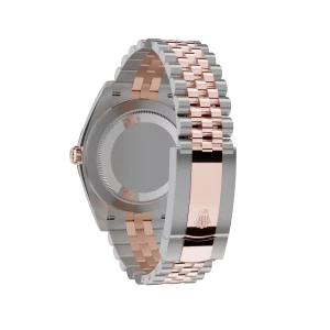 Rolex Datejust: 41 mm, Oystersteel and Everose gold, chocolate, diamond-set dial, Jubilee bracelet, m126331-0004 - Image 4