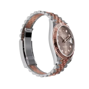 Rolex Datejust: 41 mm, Oystersteel and Everose gold, chocolate, diamond-set dial, Jubilee bracelet, m126331-0004 - Image 3