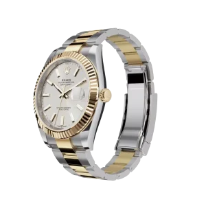 Rolex Datejust: 41 mm, Oystersteel and yellow gold, silver dial, Oyster bracelet, m126333-0001 - Image 5
