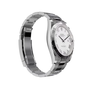 Rolex Datejust: 41 mm, Oystersteel and white gold, white dial, Oyster bracelet, m126334-0023 - Imagen 3
