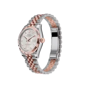 Rolex Datejust: 31 mm, Oystersteel and Everose gold, silver, diamond-set dial, Jubilee bracelet, m278271-0016 - Image 4