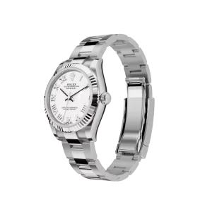 Rolex Datejust: 31 mm, Oystersteel and white gold, white dial, Oyster bracelet, m278274-0009 - Image 3