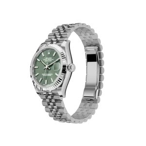 Rolex Datejust: 31 mm, Oystersteel and white gold, mint green dial and, Jubilee bracelet, m278274-0018 - Image 3