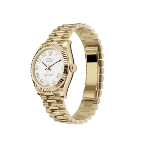 Rolex Datejust: 31 mm, Yellow gold, white dial, President bracelet, m278278-0020 - Image 3