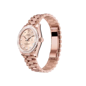 Alternative view of Rolex Datejust: 31 mm, Everose gold, rosé colour, diamond-set dial, President bracelet, m278285rbr-0025