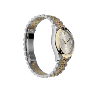 Rolex Datejust: 31 mm, Oystersteel and yellow gold, silver, diamond-set dial, Jubilee bracelet, m278343rbr-0004 - Image 3