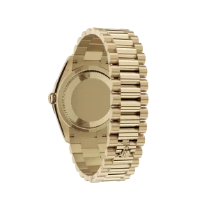Rolex Day-Date: 36 mm, Yellow gold, with a carnelian, Diamond-set dial, Diamond-set bezel and a President bracelet, m128348rbr-0049 - Imagen 3