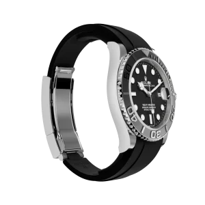 Super Clone Rolex Yacht-Master Black Dial Oysterflex Bracelet - Afbeelding 3