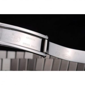 Super Clone Rolex DateJust Polished Stainless Steel Bezel Grey Dial 42000 - Image 7
