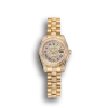 Super Clone Rolex DayJust Diamond Pave Dial Gold Diamond Bracelet 1453955