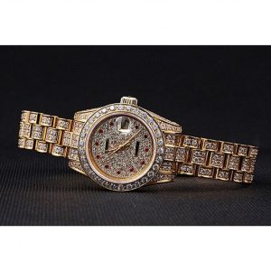 Super Clone Rolex DateJust Diamond Dial Gold 622024 - Image 6