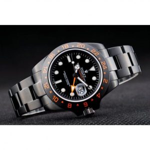 Super Clone Rolex Explorer Black Ceramic Bezel Black Dial Watch 98240 - Imagen 4