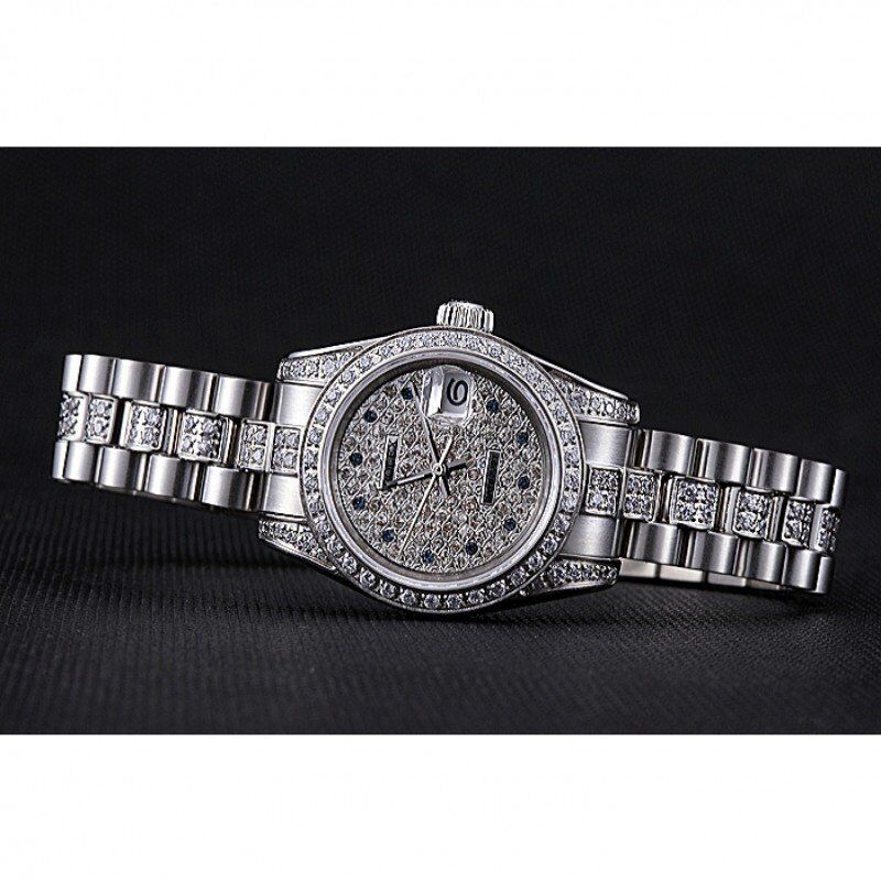 Super Clone Rolex DateJust Diamond Dial Stainless Steel 622021 - Image 5