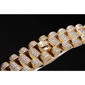 Super Clone Rolex Day-Date Diamonds Yellow Gold-SRL185 621615 - Image 8