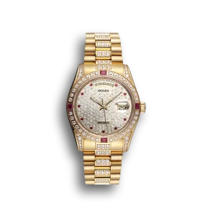 Super Clone Rolex Day-Date Diamonds Yellow Gold-SRL184 621614