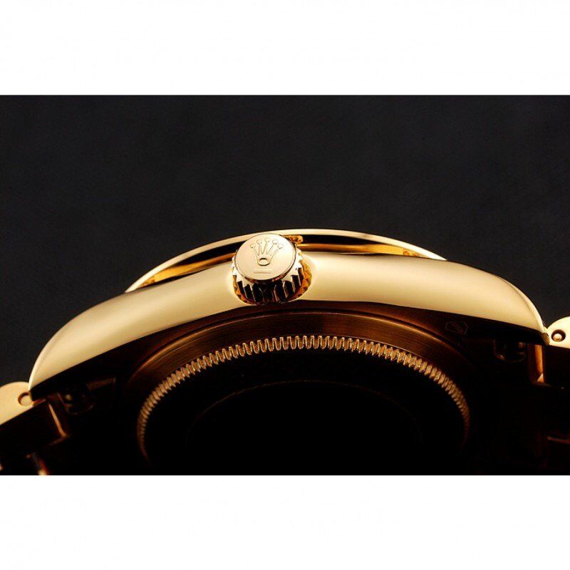 Super Clone Rolex Day-Date Diamond Pave Dial Gold Diamond Bracelet 1453956 - Afbeelding 8